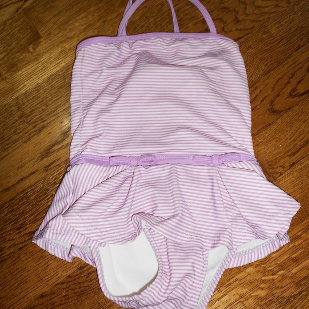 Circo Purple Stripe Swimsuit